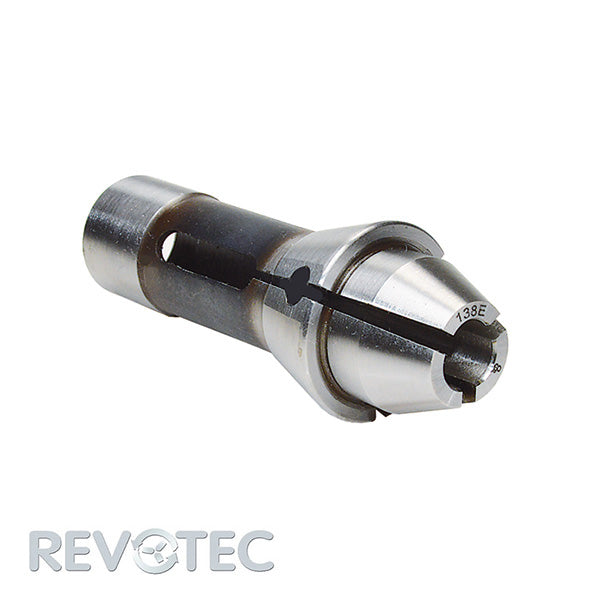 REVOTEC 138E F20 Vorbau-Druckspannzange rund, extended nose collet round, Pince type F rond à nez long, pinza tonda naso longo tipo F, Pinza de presión redondo tipo 100 con nariz alargado, Tuleja zaciskowa przechwytu DIN6343 (przedłużane) okrągły