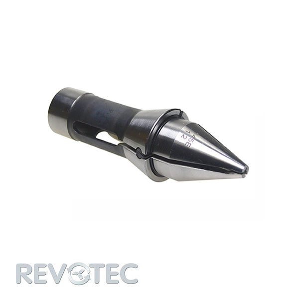 REVOTEC 145E F25 Vorbau-Druckspannzange rund, extended nose collet round, Pince type F rond à nez long, pinza tonda naso longo tipo F, Pinza de presión redondo tipo 100 con nariz alargado, Tuleja zaciskowa przechwytu DIN6343 (przedłużane) okrągły