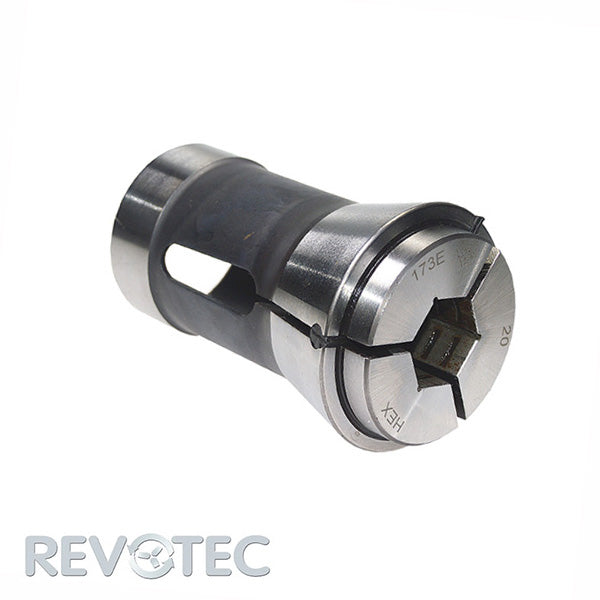 REVOTEC 173E F48 Druckspannzange Sechskant, Dead-length collet hexagon, Pince de serrage six-pans, Pinza di chiusura esagonale, Pinza de presión Tipo 100 hexagonal, Tulej Tulejka zaciskowa DIN6343 Sześciokąt