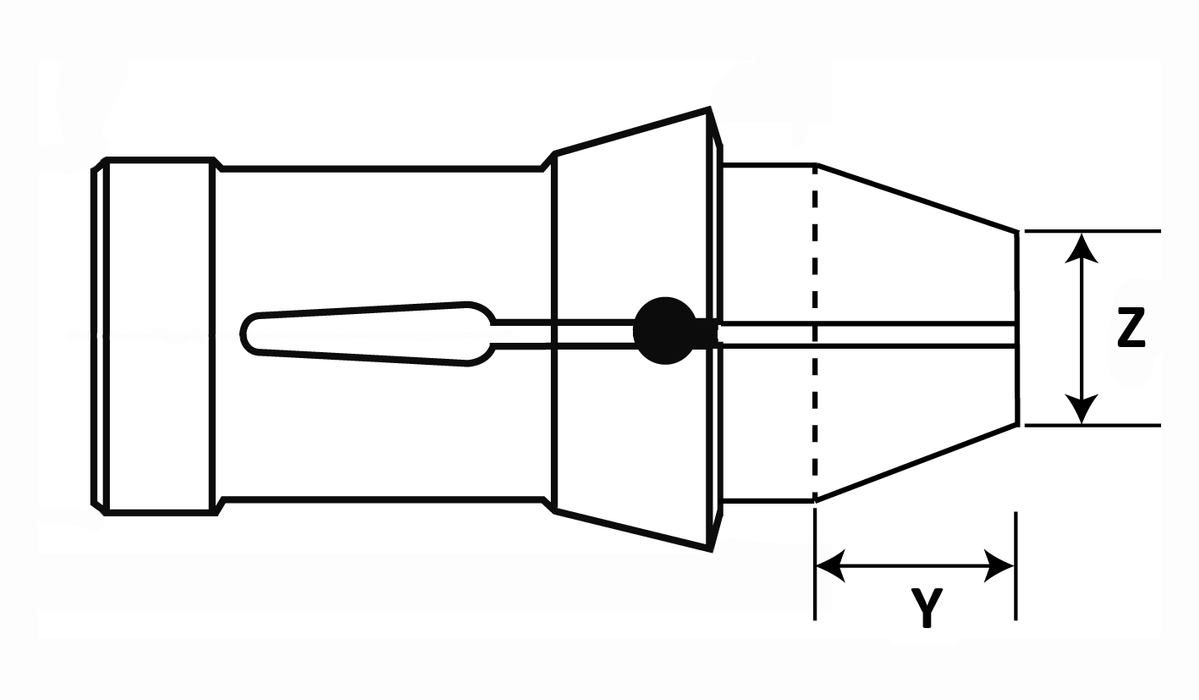 1212E (F16) round, tapered extended nose