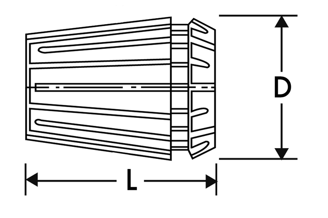 ER16-S (425E) abgedichtet Standard Kl.2 (15-20µm)